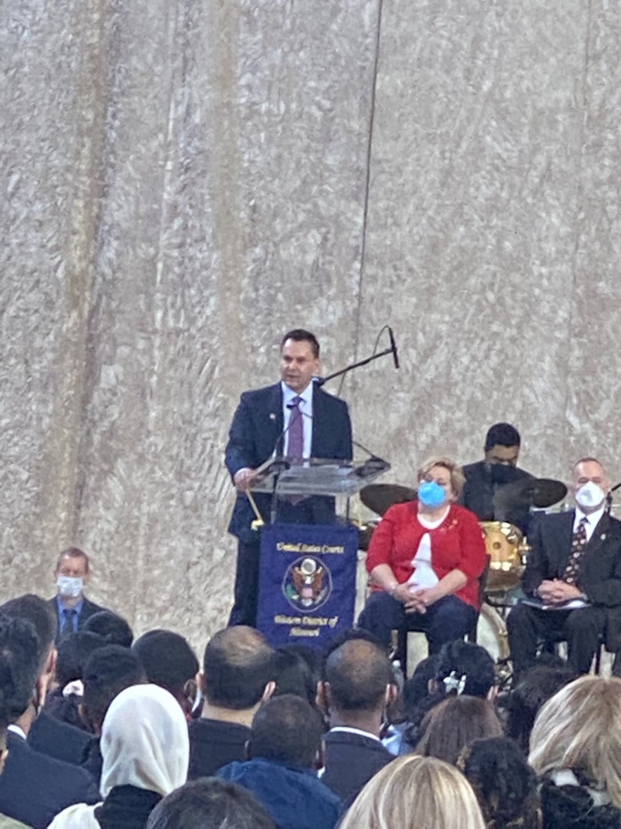 kcchamberGOV's tweet photo. “Welcome to the greatest country in the world” said Ramin Cherafat from ⁦@McCownGordon⁩, KC Chamber Chair, valued son of an immigrant from Iran. KC is better because of you &amp; your family &amp; our New Americans naturalized today⁩ in ceremony hosted by ⁦@kcchamber⁩ https://t.co/BPwuuZd5GQ