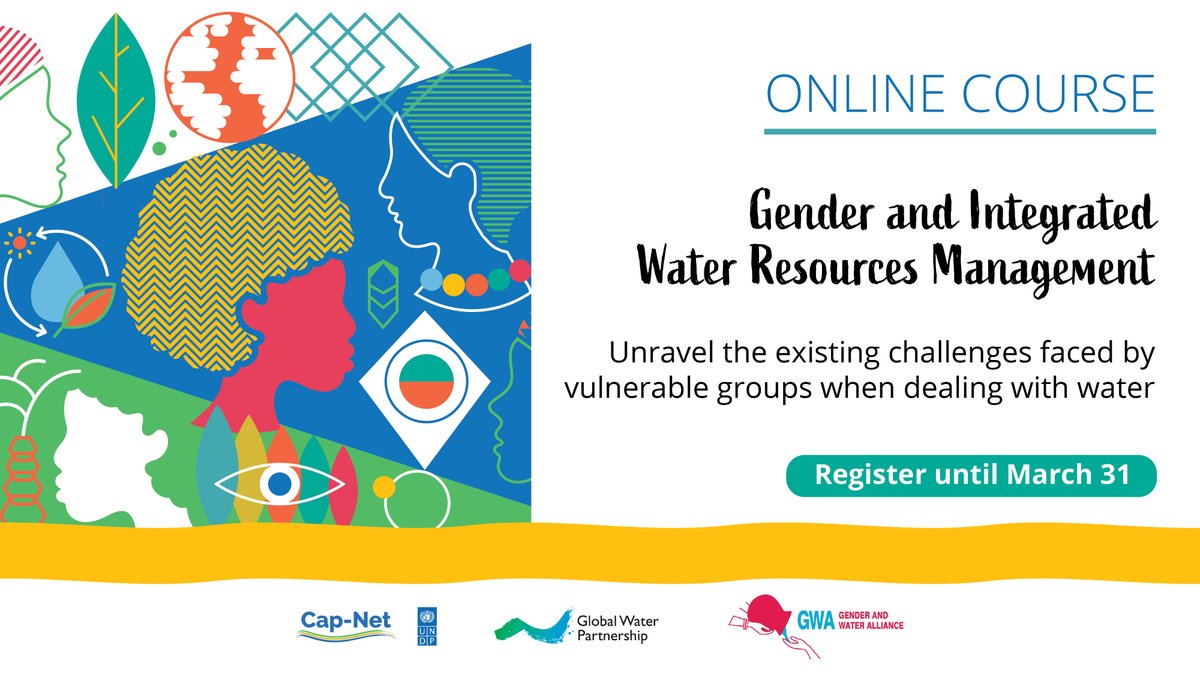 🧍‍♀️ 🧍 🧍‍♂️ Learn the ingredients for diversity &amp; inclusion in water resources management

💧 Take the course until March 31: bit.ly/3o6t7U6

#GenderIWRM #GenderAndWater