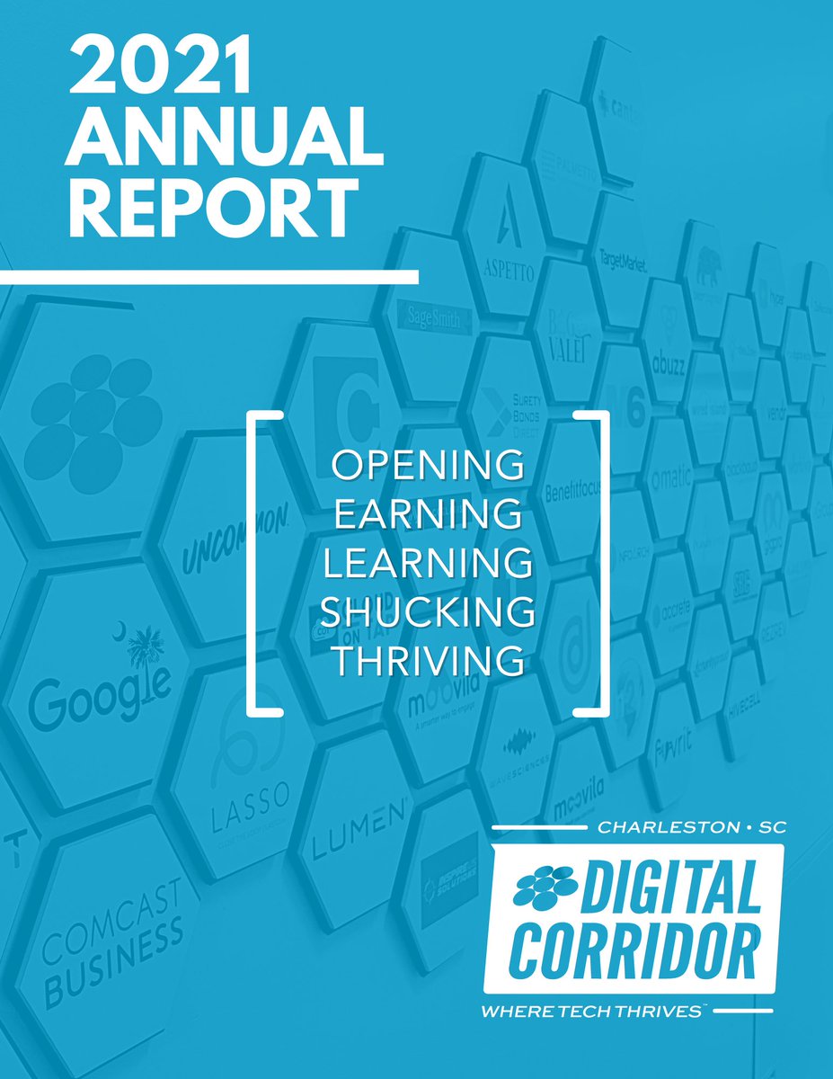 A retrospective look at a truly auspicious year for the Digital Corridor. We are grateful for the continuing support and engagement from within our terrific tech community. Looking forward to a great 2022! #chstech charlestondigitalcorridor.com/2021/