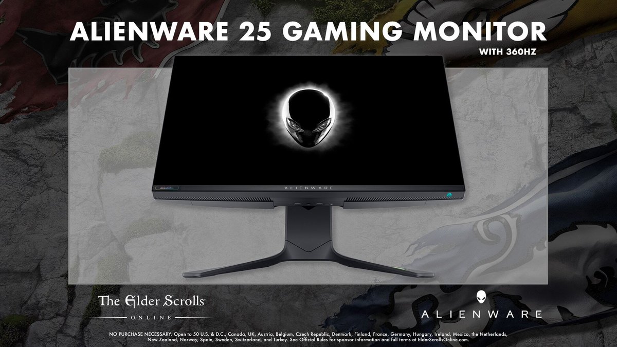 Follow us here at @TESOnline and RT this post for a chance to win an @Alienware 25” 360hz gaming monitor! Some restrictions apply, view eligibility here: beth.games/3AEuzSE