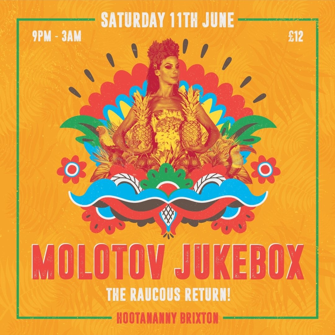 Molotov Jukebox (@molotov_jukebox) on Twitter photo We will be playing a show at the <a href="/HootanannyBrix/">Hootananny Brixton</a> on Saturday 11th June. This will be our ONLY club show of 2022!
Get your tickets now! l.instagram.com/?u=https%3A%2F… We will be playing a show at the <a href="/HootanannyBrix/">Hootananny Brixton</a> on Saturday 11th June. This will be our ONLY club show of 2022!
Get your tickets now! l.instagram.com/?u=https%3A%2F…