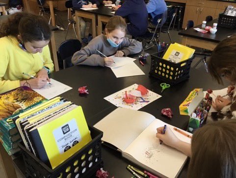 stdavidsschool's tweet image. We’re DRAWING a blank on a pun for this post...so here you go. Students from the MS Drawing Club weekly workshop created some birthday still-life drawings this week. With classes like these, it feels like it’s our birthday everyday here at St. David’s. #sdsw