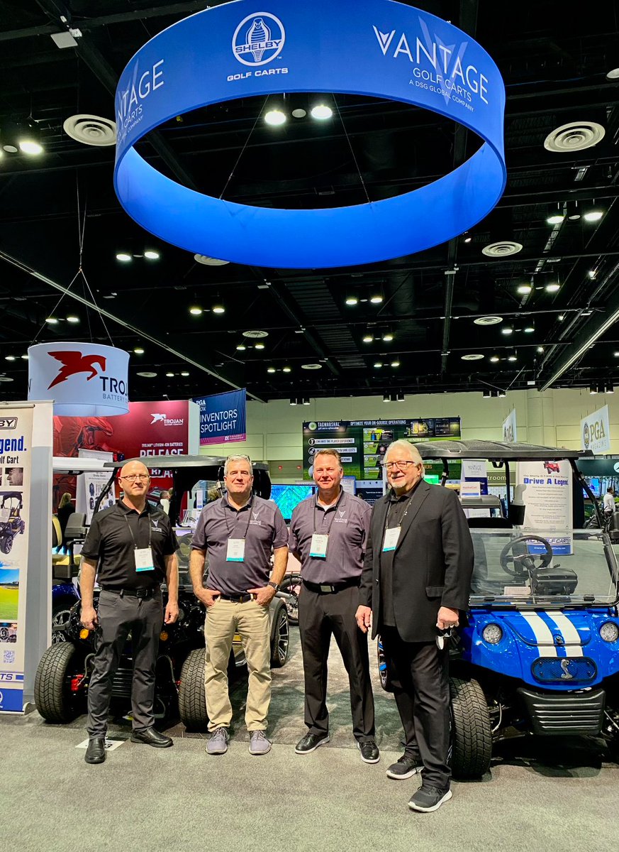 IMotorsCorp's tweet photo. Rick, Eric, patrick and Bob 
Imperium, Vantage tag and DSG Global 
Orlando, Florida ☀️ PGA show 2022
#thefutureiselectric OTC: DSGT) $DSGT https://t.co/ezKGzJfsru