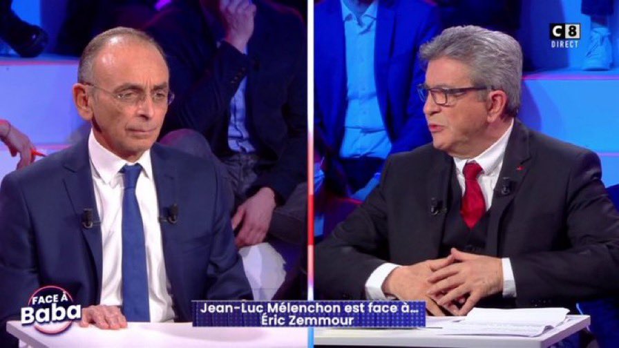 lilbvd_'s tweet photo. Le débat est inaudible..@JLMelenchon essaye de mettre à cran @ZemmourEric mais se fait avoir par son propre jeu, son arrogance et ses cris sont envenimés par un public gauchiste qui applaudit en permanence pour soutenir les conneries de Mélanchon, c’est juste horrible..#FaceABaba https://t.co/unR2uQsSWZ