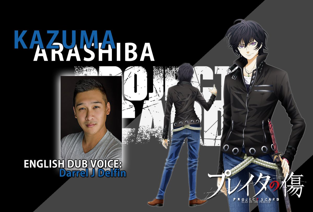 DarrelJDelfin's tweet photo. "You hear me?! Where'd you get my brother's tattoo?... TALK!" 😾 🔥
I'm so happy to announce that I am the voice of Kazuma Arashiba in the English dub of #ScarOnThePraeter!
Thank you SO MUCH to @Funimation and @nyav_post for letting aboard this crazy ride!
#ProjectScard https://t.co/vAJfe1WSzt