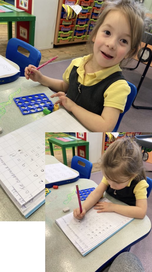 PlasmarlPrimary's tweet photo. @plasreception have been using numicon to ‘take away’ - some fantastic work, da iawn! #plasnum https://t.co/U2mCN73eVo