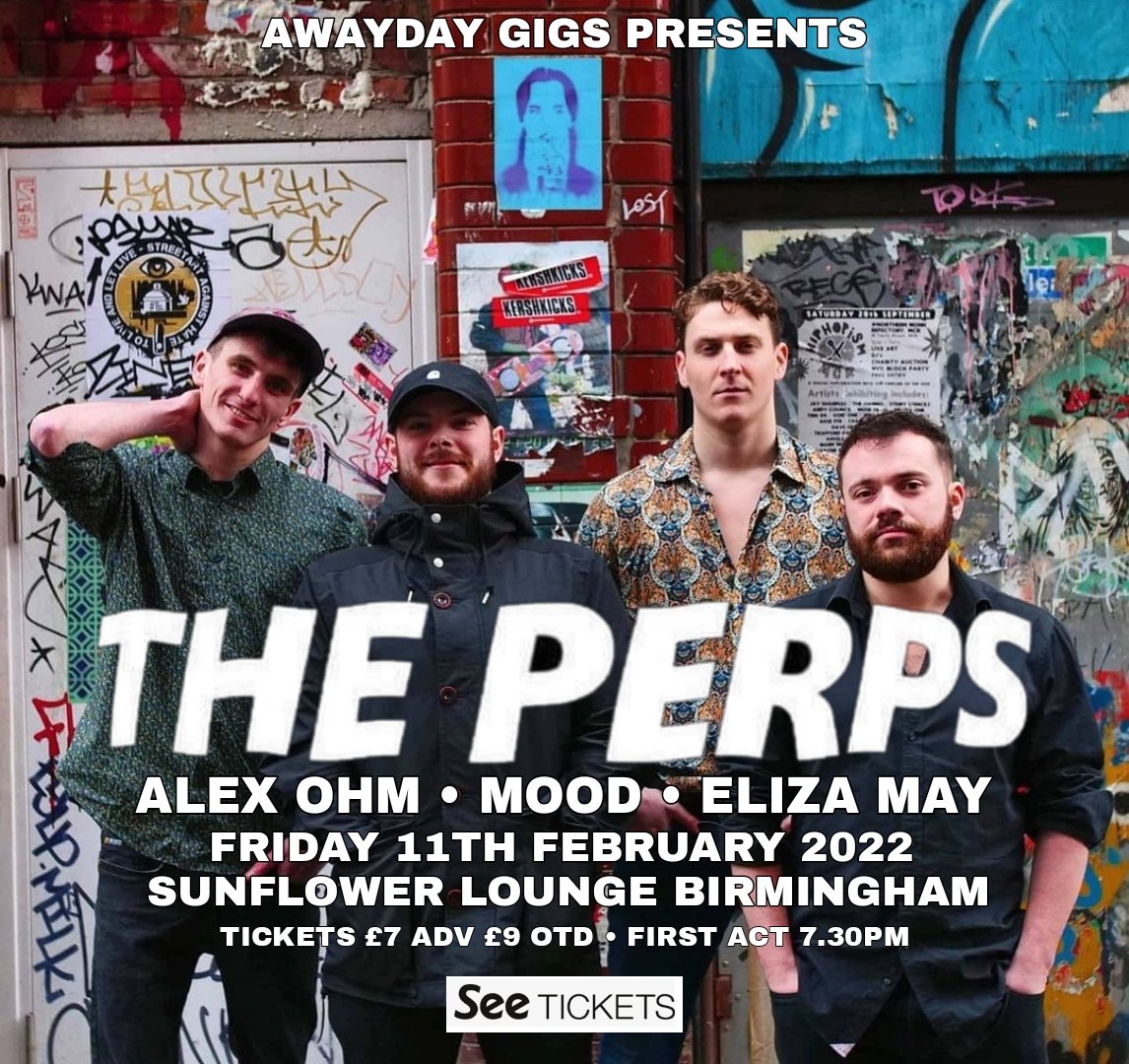 Sunflowerlounge's tweet photo. NEW GIG! 🌻

@AwaydayR are making their Sunflower Lounge debut on Friday 11th Feb with a killer lineup including The Perps, @AlexOhmmusic, @BandMood &amp; @elizamaymusic. 

Tickets on sale now! https://t.co/H3pQcR3Hyl https://t.co/6LELEefwC4