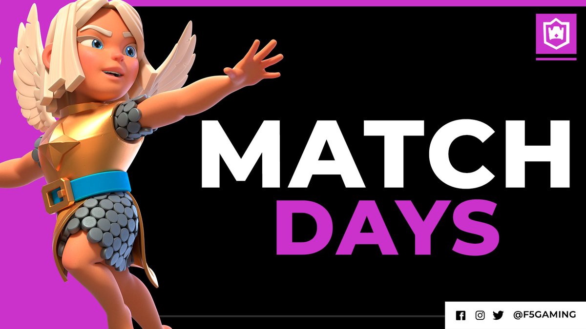 F5Gaming__'s tweet photo. ⚔ | ¡MATCH DAY!

En el día de hoy nuestros players jugarán en etapas claves de las ligas! A darlo todo! 💪🏼⚡

🏆| @AGMaster_League
🆚| @ESR_eSport
📌| 8vos de Final
⏰| 16:00🇲🇽/19:00🇦🇷

🏆| @LeagueTFK
🆚| @cr_amg
📌| Jornada 3
⏰| 21:00🇲🇽/ 00:00🇦🇷
 
#GoF5⚡ #CR #ClashRoyale https://t.co/Ghq3jsA8kz