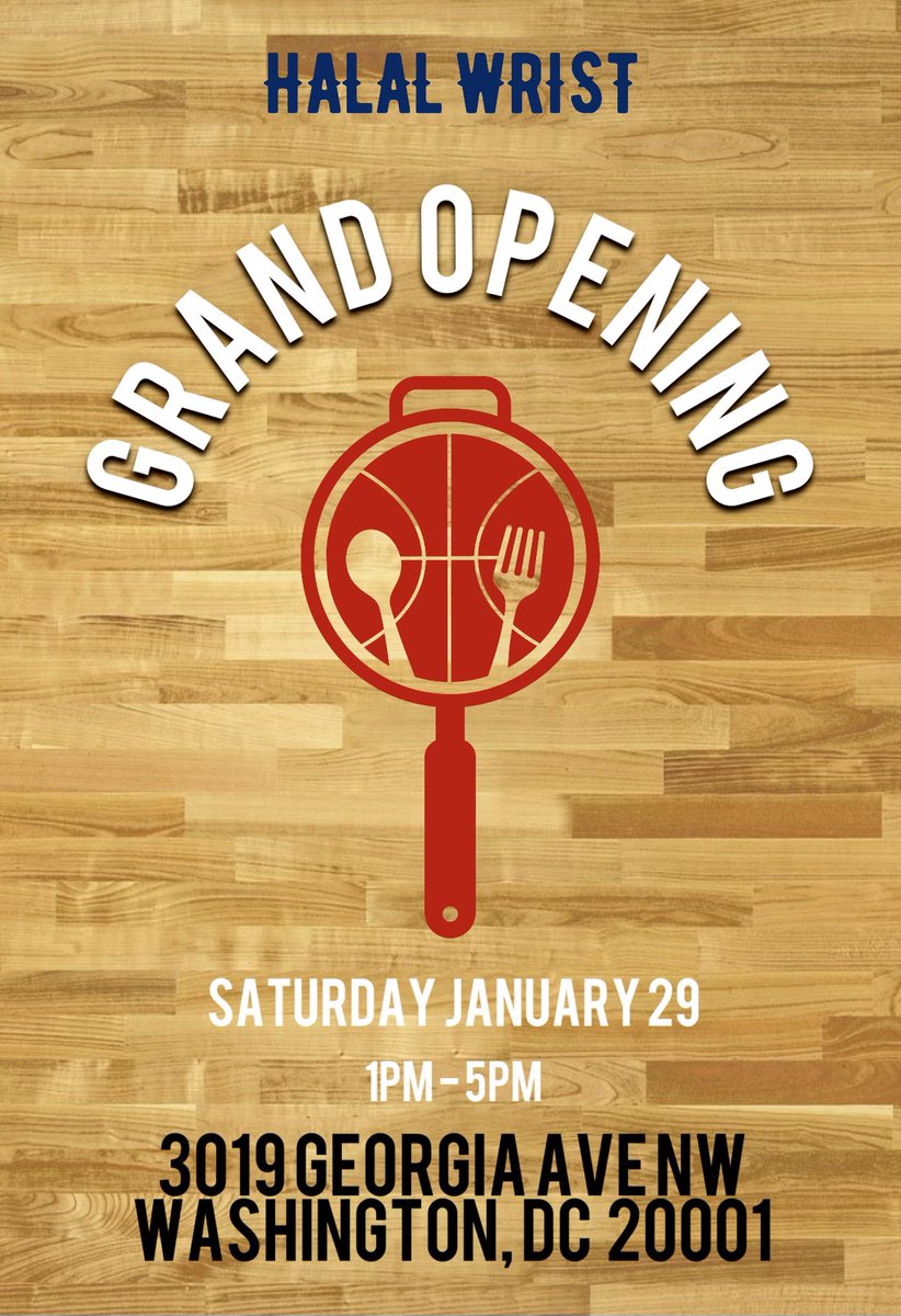 Grand opening is this Saturday January 29th from 1pm-5pm <a href="/halalwristeats/">Halal Wrist Restaurant</a>