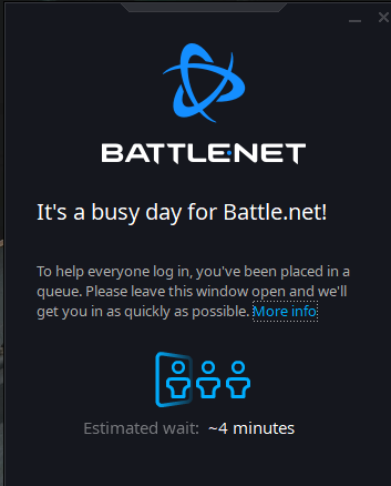 ImmortalMundan1's tweet image. @Blizzard_Ent Just FYI, your servers are down and can't sign into Battle.Net. From game app nor website.