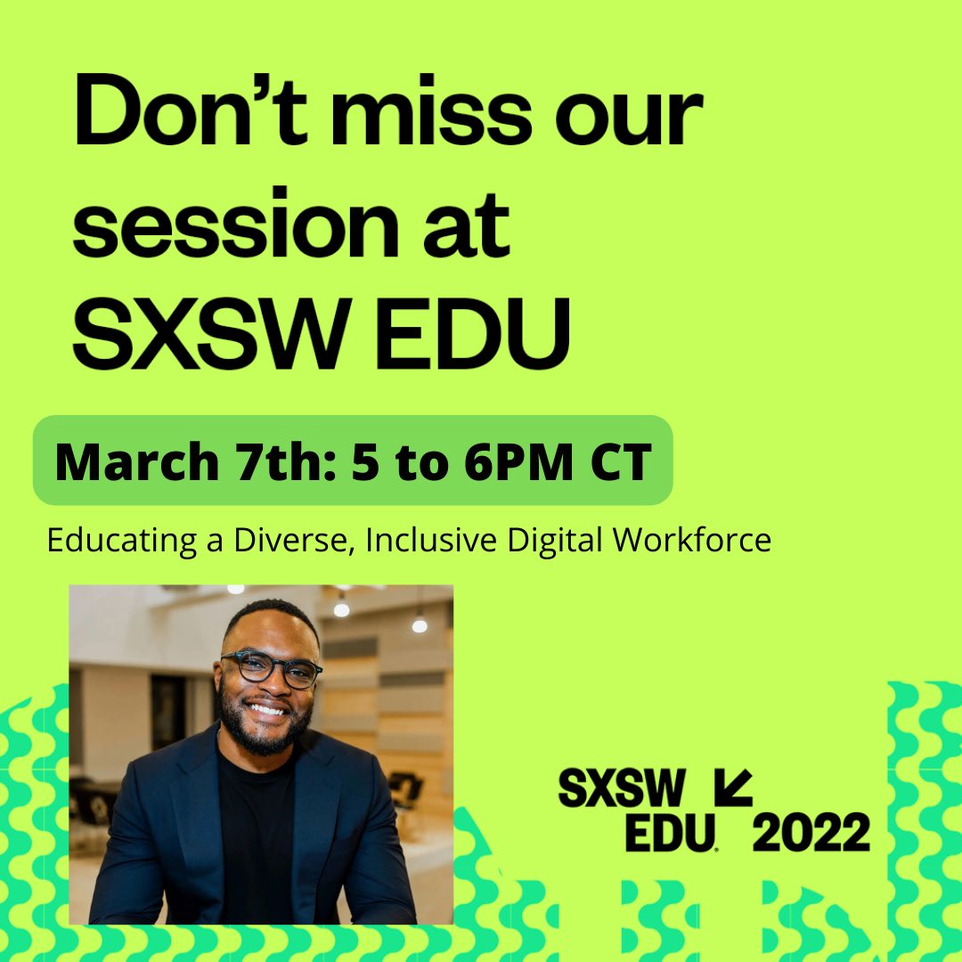 marcylabschool's tweet photo. Co-Founder and Executive Director @reuben_ogbonna will be speaking this year at @SXSWEDU✨ 

This session will share how educators and schools can empower students from historically excluded and underrepresented background pursue STEM and computer science careers #SXSWedu https://t.co/JaMwuybdUq