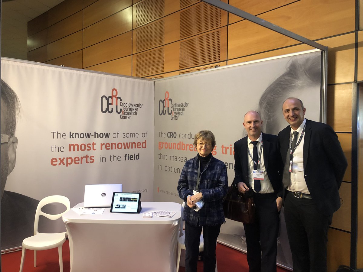 CERC_CRO's tweet photo. 📣 DAY 2/3 : Our devoted Dr. Marie-Claude Morice, our directors & board members are here as speakers and with the rest of our team, also happy to meet you 😊
📍 BOOTH 36
What were the most relevant talks for you so far?
@HighCardio #HIGHTECH2022 #angioplasty #cardiology #medtech https://t.co/yK4JBjFUnl
