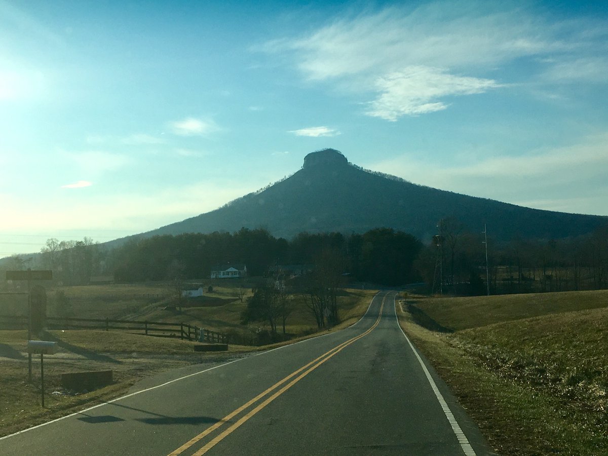 Windshield views...
From the back roads...

#pilotknob #jomeokee #greatguide #pilotmountain