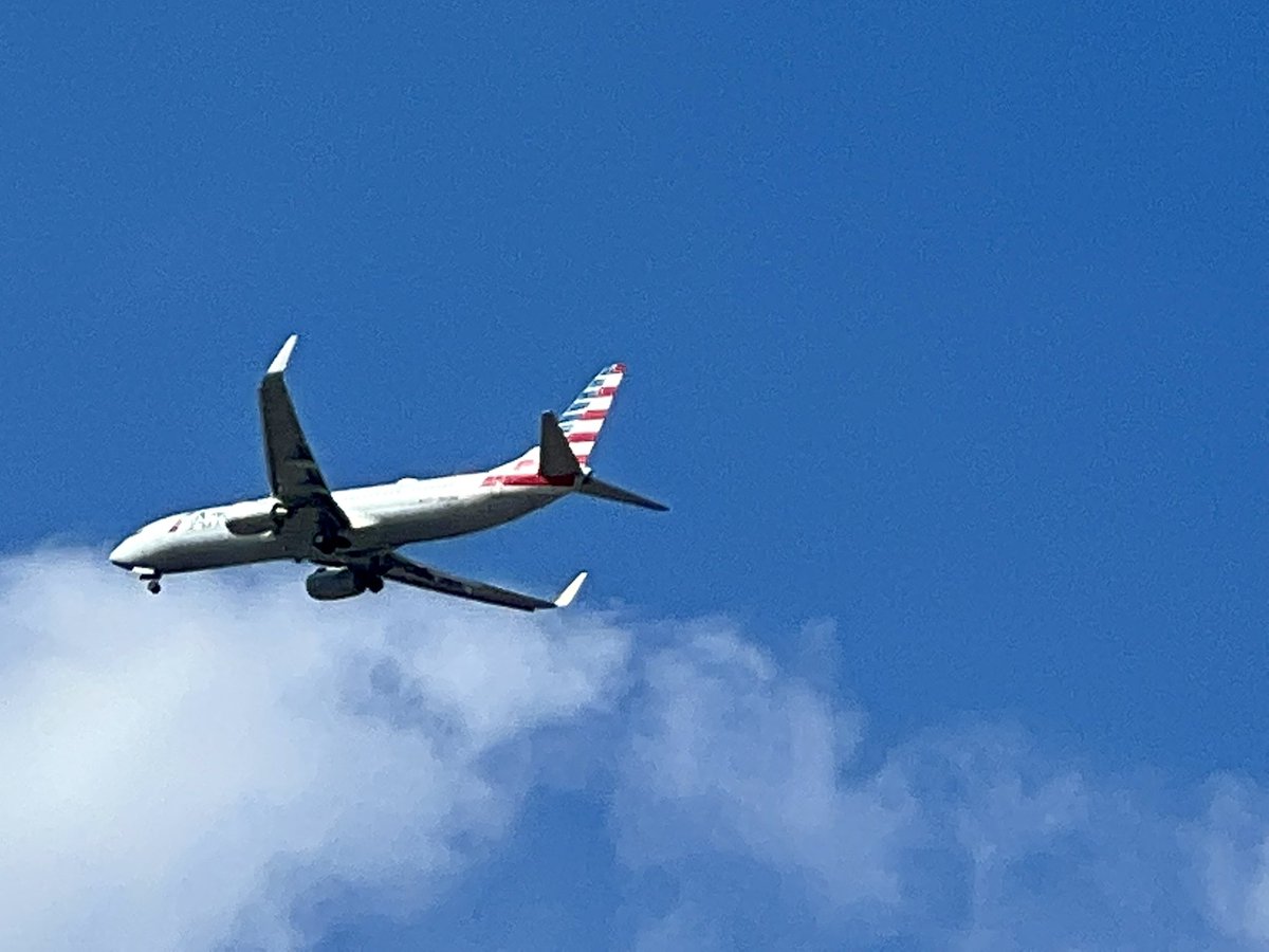 McAndrewTravels's tweet photo. Best picture I’ve captured of a plane!! 💯✈️🥳 #eyestothesky #planepic #bluesky #someclouds #highinthesky #watchingplanes #miami #florida #roadtrip #mcandrewtravels #youtubers #subscribetoourchannel  #comealongwithusonfutureadventures https://t.co/0ujrrWRJU3
