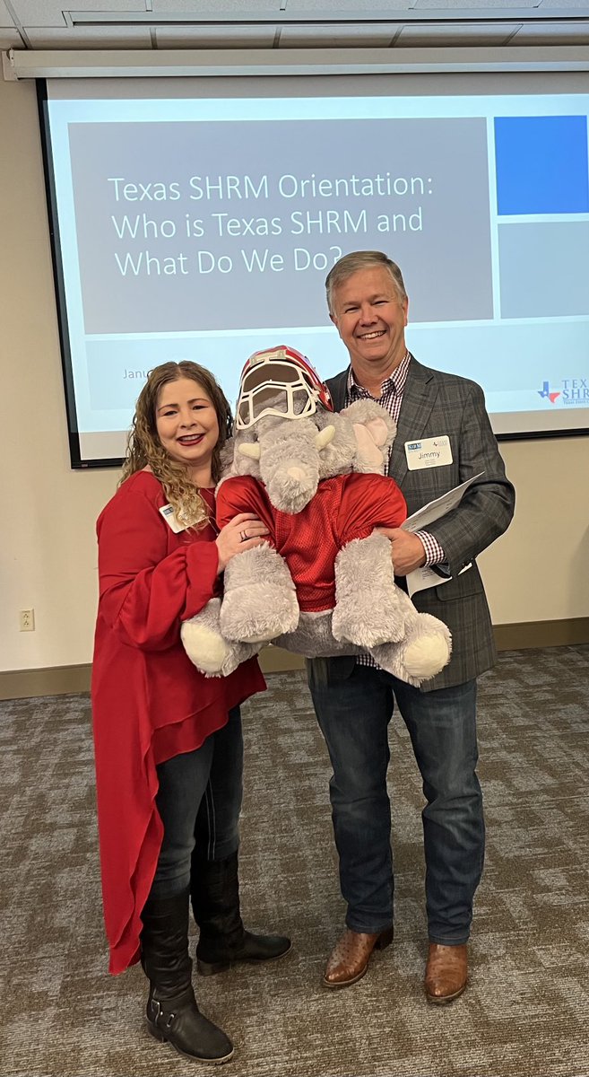 ⁦<a href="/TexasSHRM/">Texas SHRM</a>⁩ State Director Jimmy Taylor and ⁦Business Development initiative ⁦<a href="/LaineyATX/">Arlaine Decrevel</a>⁩ ⁩ with @SHRMan kicking off the winter meeting.