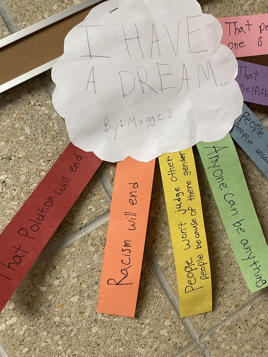 In Celebrating Martin Luther King Jr. Day, our Picotte 4th graders had their own dreams to carry forward.  Thanks Mr. King for opening the door.