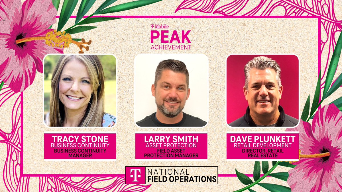 I am excited to announce and recognize our @TMobile NFO Peak Achievement Winners! 👏Congratulations to each of you and thank you for everything you do. #Peak2022 🍍