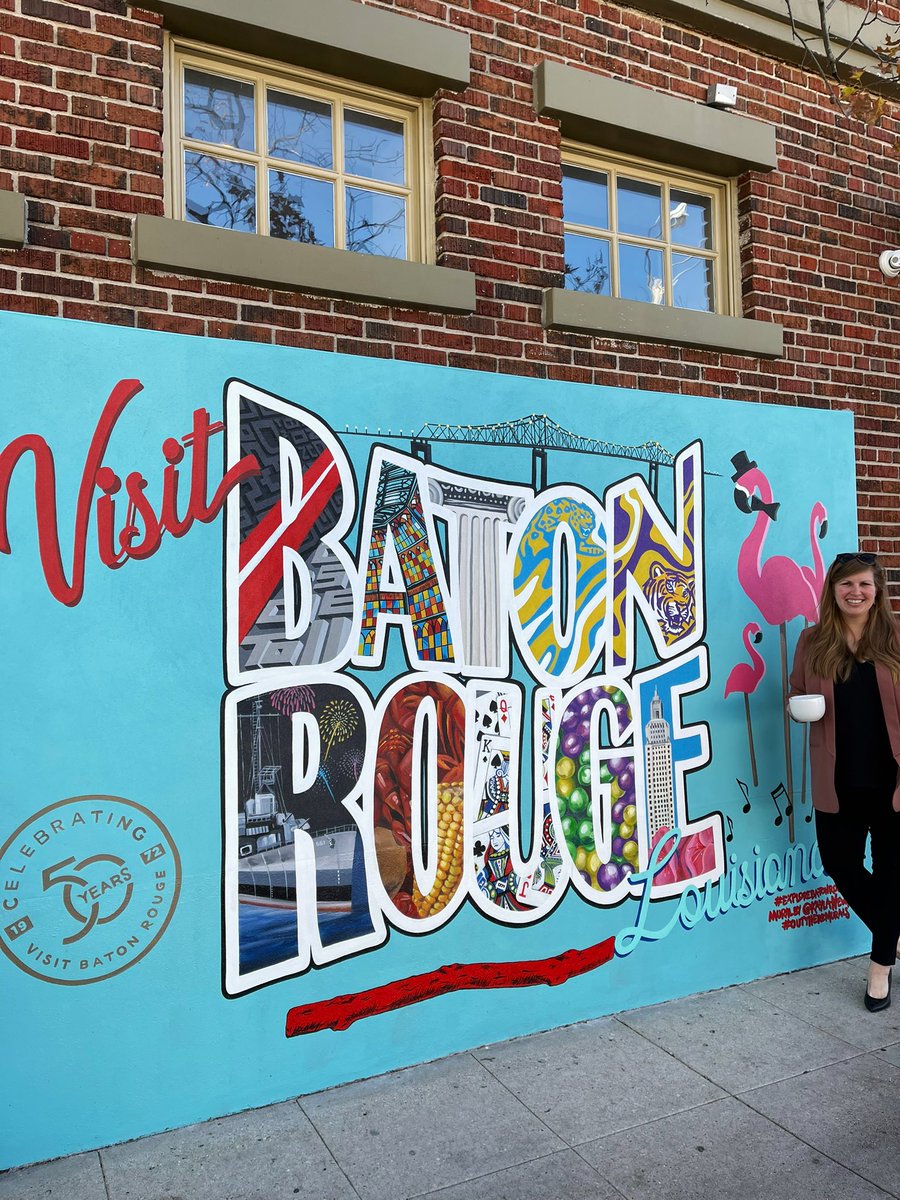 LauraCating's tweet photo. Congrats to my friends @visitbatonrouge on 50 years! Proud to have gotten my start in tourism with this great team. #ExploreBatonRouge https://t.co/mTZqFC9jbC