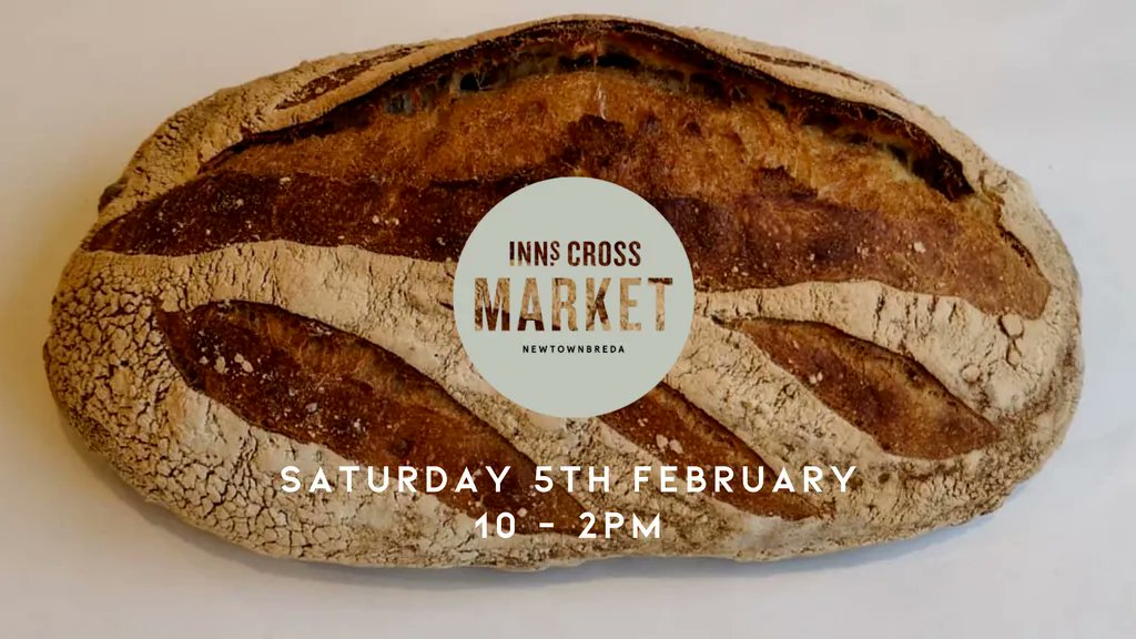 Come and try something new...AND LOCAL this year. 

Inns Cross Market will be open again on ⭐Saturday 5th February🗓️⭐, featuring a range of produce like wheaten and sourdough breads, cakes, tea, chocolate and locally grown vegetables and Northern Irish reared meat.