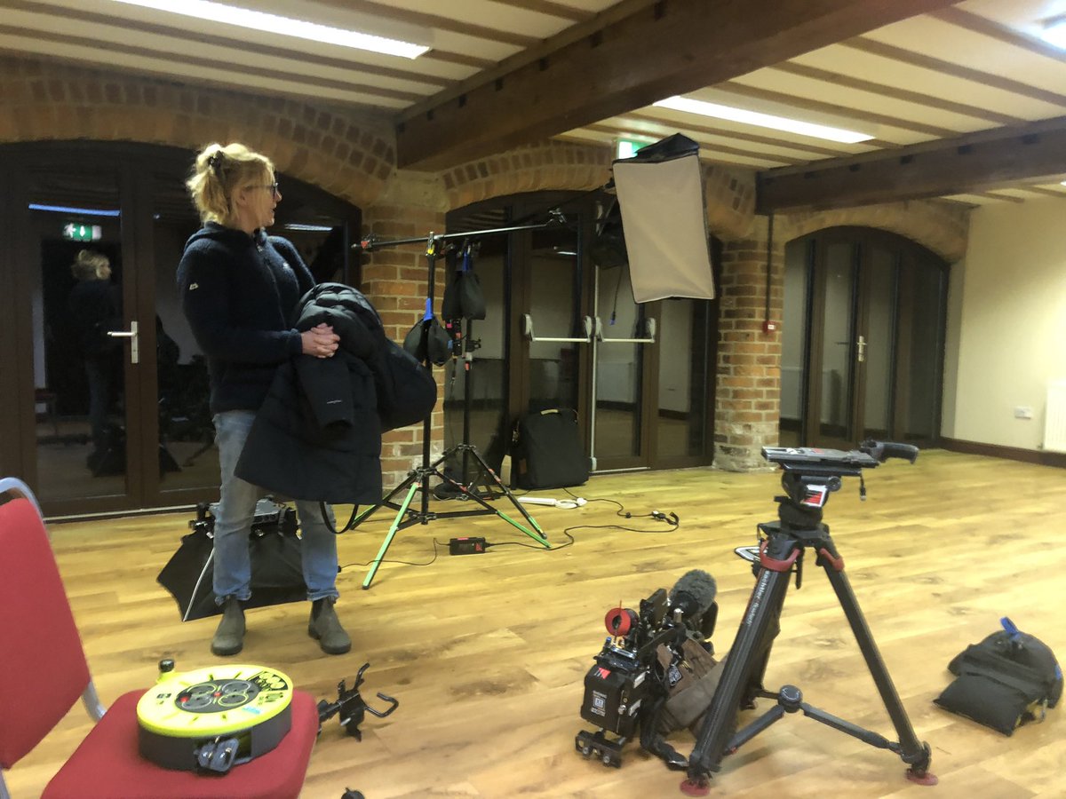 #VillageHallsWeek something different, Billingley Village Hall became a TV studio for an edition of Panorama this month.