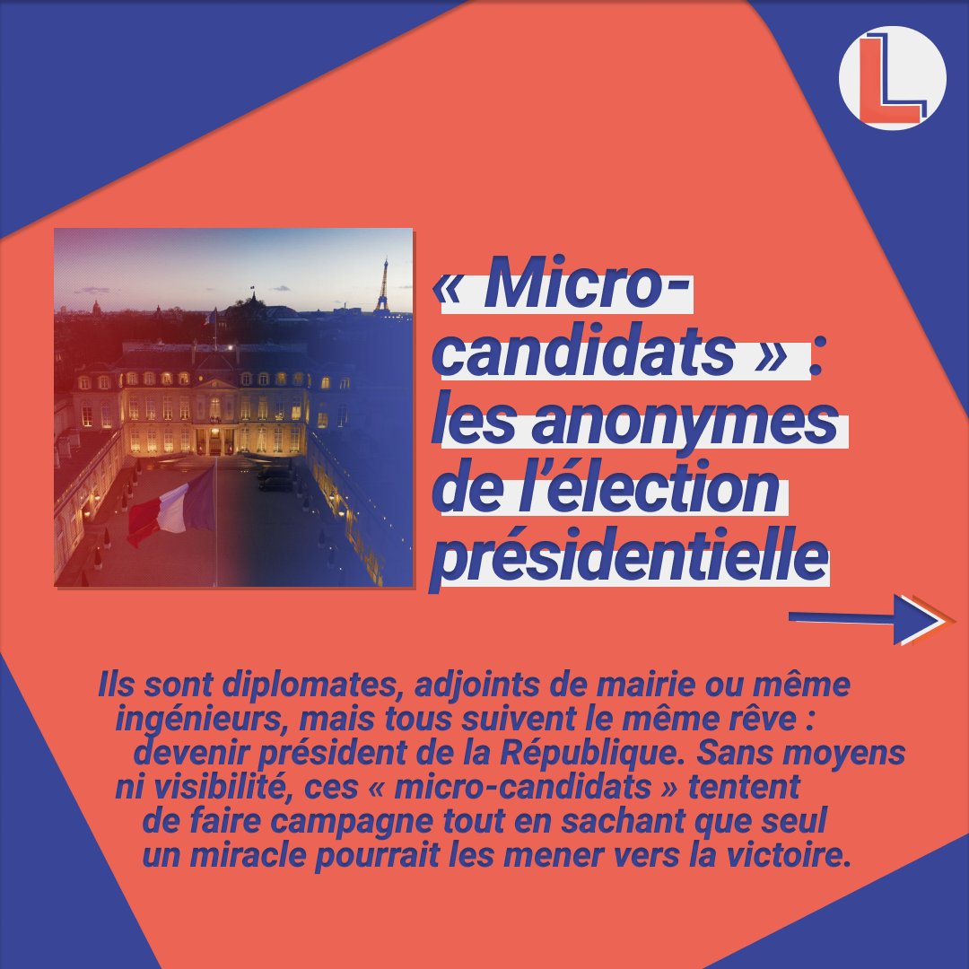 Louze_cfj's tweet photo. ➡️ Les micros-candidats, ces invisibles qui rêvent de la présidence de la République :  https://t.co/09LeYlaUFf https://t.co/mtAnqIHG8P