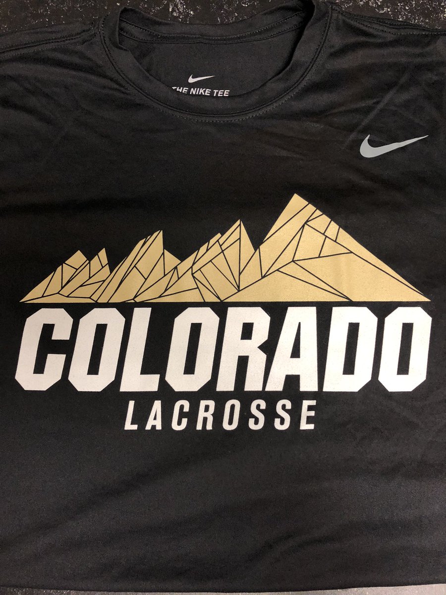 Shooting shirts for <a href="/CUBuffsWLax/">Colorado Buffaloes Lacrosse</a> going into lockers today. These might be a equipment room favorite! #GoBuffs
