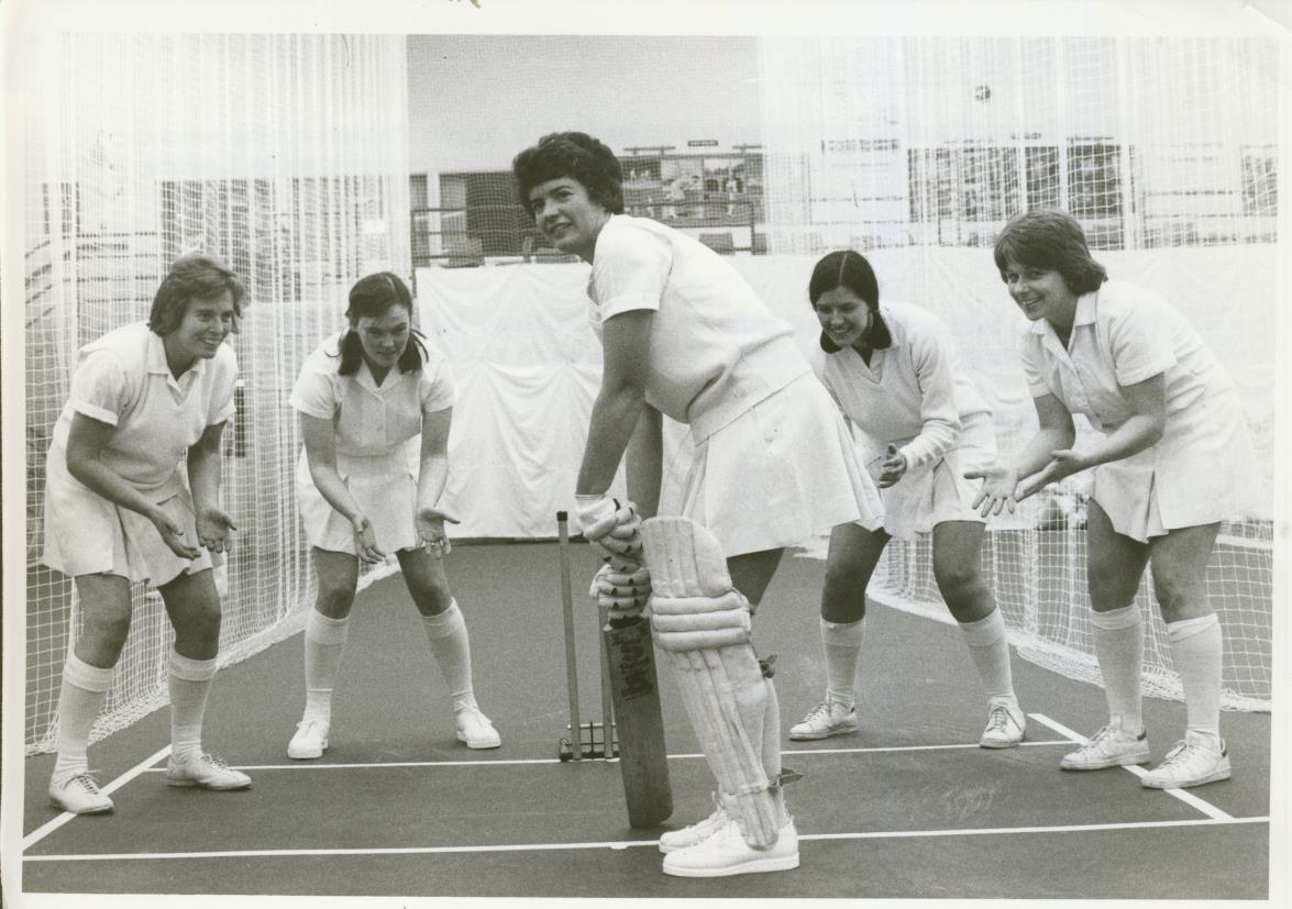 Sportspages's tweet photo. As the first day of the Women's Ashes Test match comes to a close in Canberra, it's worth reminding ourselves of what England women's cricket looked like in 1977! https://t.co/69yqkDbdpF