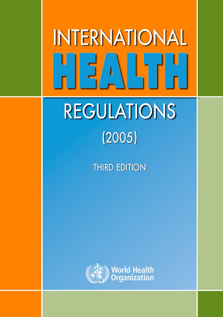 One of the main roles of <a href="/WHO/">World Health Organization (WHO)</a> is to prevent and control the international spread of diseases.

This short thread explains how the International Health Regulations (IHR) are a key instrument to ensure Global Public Health Security ⬇️

<a href="/hess_se/">Sarah Hess</a> <a href="/MarieAngeW/">Marie-Ange Wambo 🇺🇳</a> 
<a href="/carmendolea/">Carmen Dolea</a>