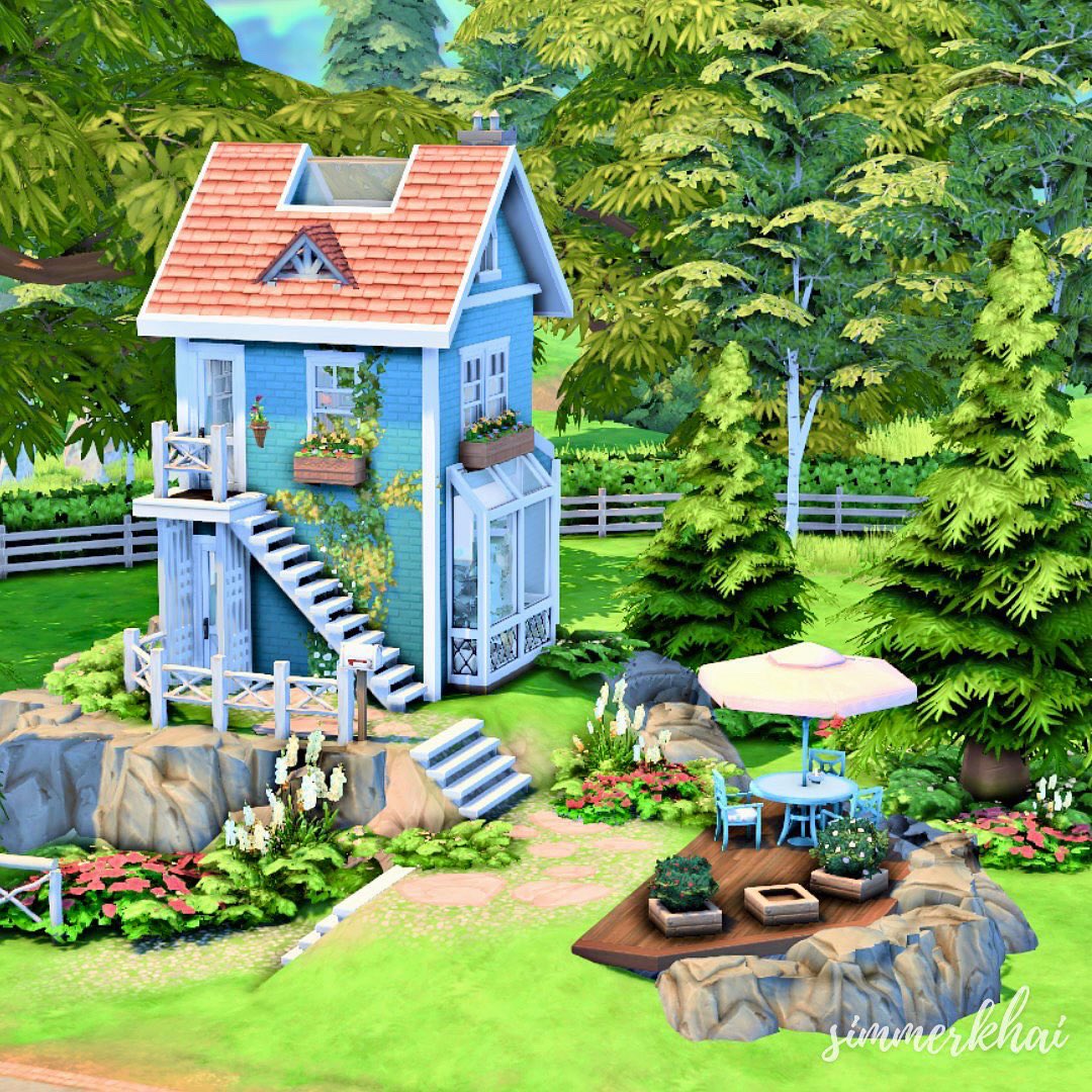 simmerkhai's tweet photo. Tiny Teal House >> https://t.co/AP5McrRDuM
.
#ShowUsYourBuilds #TheSims4 https://t.co/D8fQS7pDdY