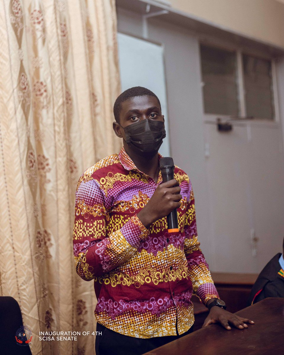 thescisasenate's tweet image. 📸 Scenes of when H.E. Julius Acheampong and H. E. Kojo Acheampong, the President and Vice of the Science Students Association [@thescisaknust] were ushered into the chamber during the inauguration of the 4th Senate. 

#ScisaSenate 
#ScisaKNUST