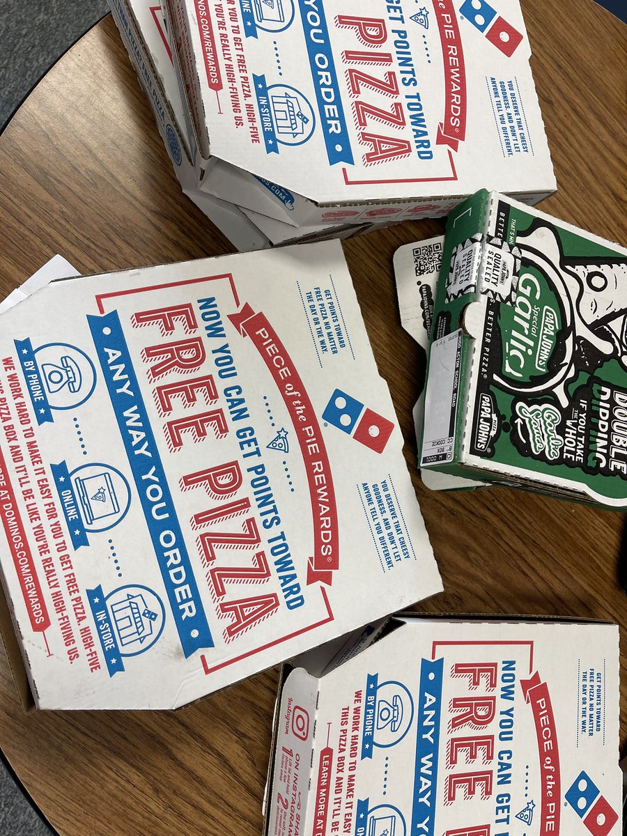 GISDbuccaneers's tweet photo. Huge shoutout to @trod4learning and one of the SWEETEST Little Bucs parents for being so thoughtful and sending us pizza for lunch! YUM! We are so thankful! #GISDlilbucs https://t.co/fpEN7i3odl
