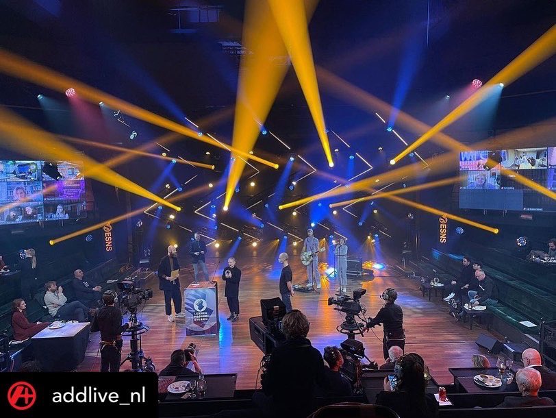 Robelighting's tweet photo. At De Oosterpoort in Groningen, Netherlands with AddLive creating the #lightingdesign for ESNS & Hit The North using a rig with @Robelighting #MegaPointe, #LEDBeam150 & #Spiider luminaires.
#robelighting #robeonset #addlive #esns #hitthenorth #televisionlighting #concertlighting https://t.co/oDOFBqAlrm
