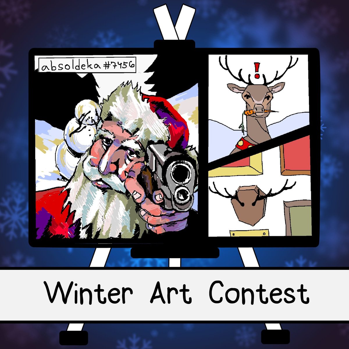 Bad Santa😎🎅 The last artwork of our Winter contest! ❄ Join our Discord and participate in future Contests!🖌 discord.gg/scribbleit

Artwork Made by <a href="/absoldeka/">absoldeka 🇺🇦</a> 

#art #artwork #scribbleit #scribbleitgame #contest #indiedev #gamedev