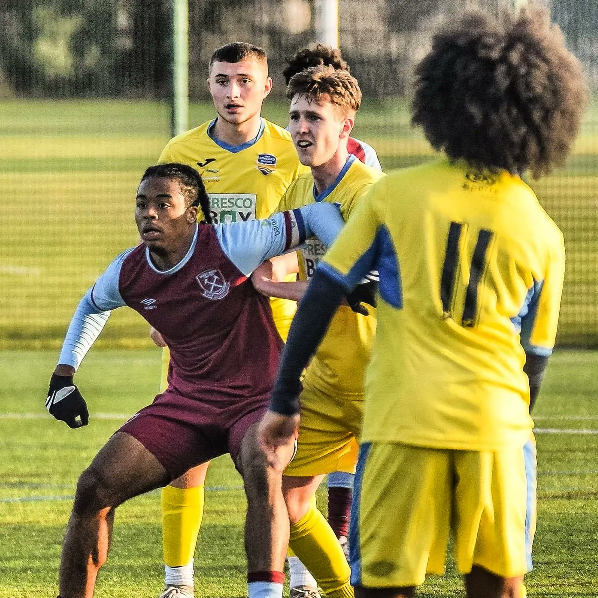 JeffreySoley's tweet photo. Wednesday 26th January 2022 Len Forge Centre, Southend. National League U19 Alliance. Concord Rangers (SEC) v West Ham United (WHUF). Thirteenth league game of the season, at home to WHU. First played second and I've never seen SEC1 play better but had to be satisfied with 1-1. https://t.co/B3EOnckkis