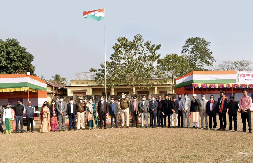 Some glimpses of the 73rd Republic Day celebrations in Gossaigaon. #26thJanuary2022 #73rdRepublicDay