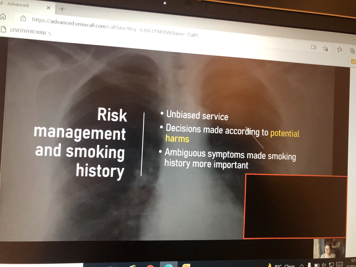 JackieFen1's tweet photo. LCNUK session Dr Georgia Black from @ucl discussing how never smokers are told lung cancer is unlikely during early investigations. How smokers and never smokers have very different needs @BTOGORG #BTOG22 @LCN_UK https://t.co/gKNpnUbYEq