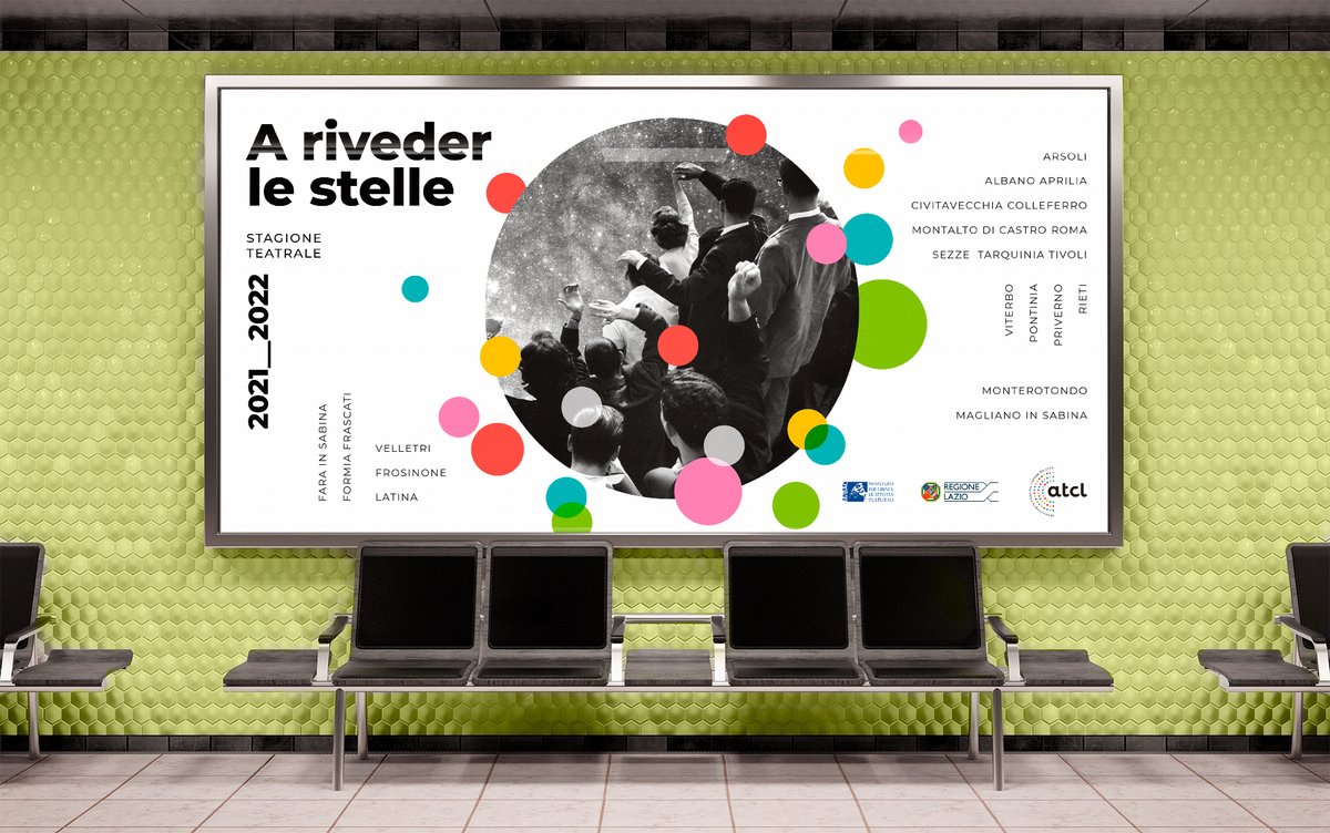 SettoreQ's tweet photo. We’ve designed a new visual identity to announce the Lazio Theatre Association’s (ATCL) 21/22 season: https://t.co/YOSeBm2Y78 https://t.co/it9wcGD9hk