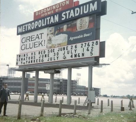 mallofamerica's tweet photo. This week marks the 37th anniversary of demolition on what remained of #MetropolitanStadium, more than three years after the @Vikings played their final game at “The Met” (Dec. 20, 1981). Four years later in June 1989, construction of MOA officially began in the same location. https://t.co/McZGMbJzFB