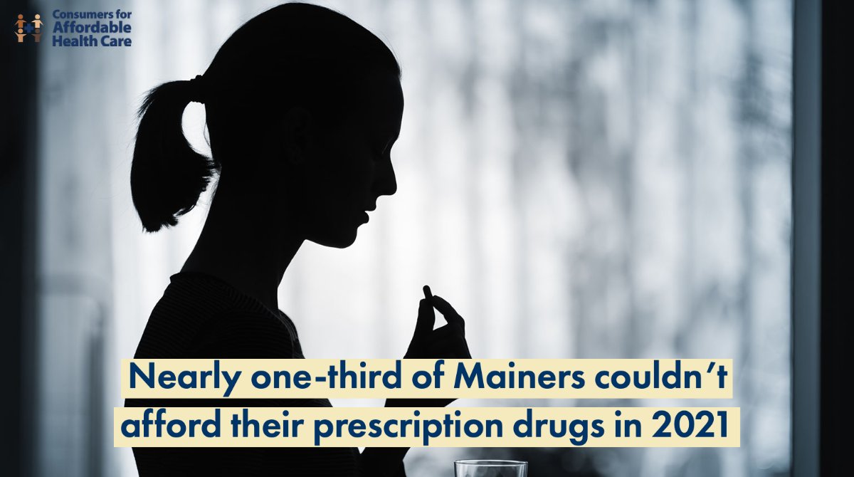 MaineCAHC's tweet photo. Cost concerns led nearly one-third (30%) of Maine adults to not fill a prescription, cut pills in half or skip a dose of medicine in 2021. https://t.co/fTuuejNQlI #mepolitics #healthcare https://t.co/mooYEpBpsL