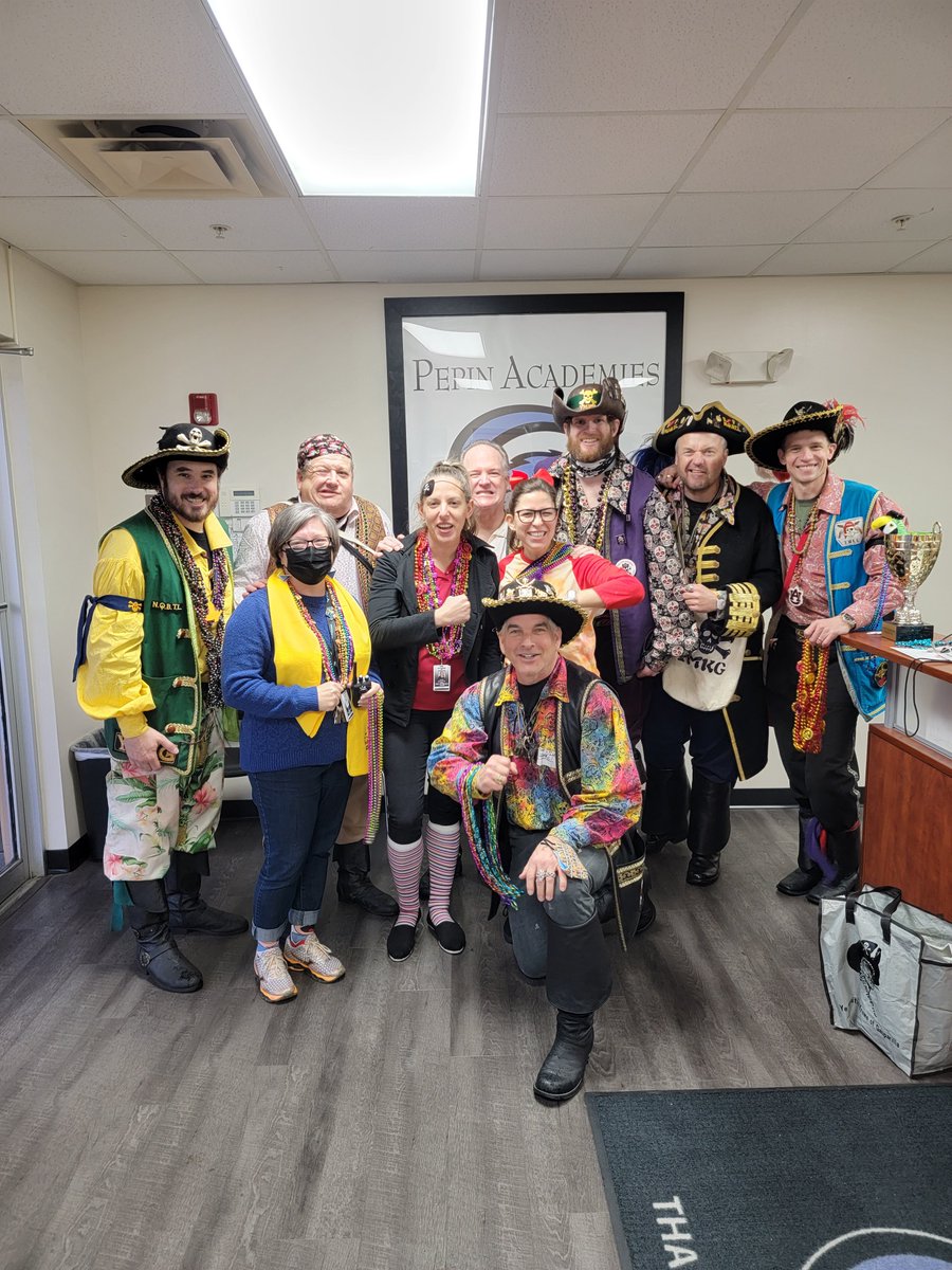 Arrrrr ye ready for Gasparilla? 🏴‍☠️
Our Tampa campus was invaded earlier this week by pirates! Thank you, Ye Mystic Krewe of Gasparilla, for visiting our campus &amp; supporting students with learning disabilities in our community! 🏴‍☠️🦜 #PirateInvasion #Gasparilla #PepinPride
