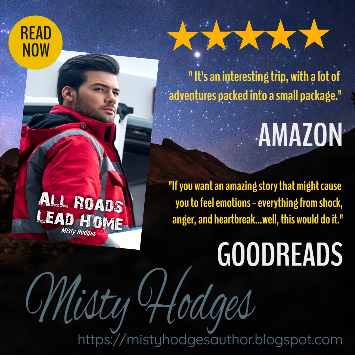 MOCoffeeMom's tweet photo. ♥ ORDER NOW ♥
All Roads Lead Home
By Misty Hodges
https://t.co/fAhHGtm7Xe

 Jake needs to find his own road home before he loses the one person that he never realized he needed to save, himself.

#IARTG #Bookboost #ASMSG #booklovers #bookworm  #tw4rw #mustread  
@MOCoffeeMom https://t.co/96fxsD88Hv
