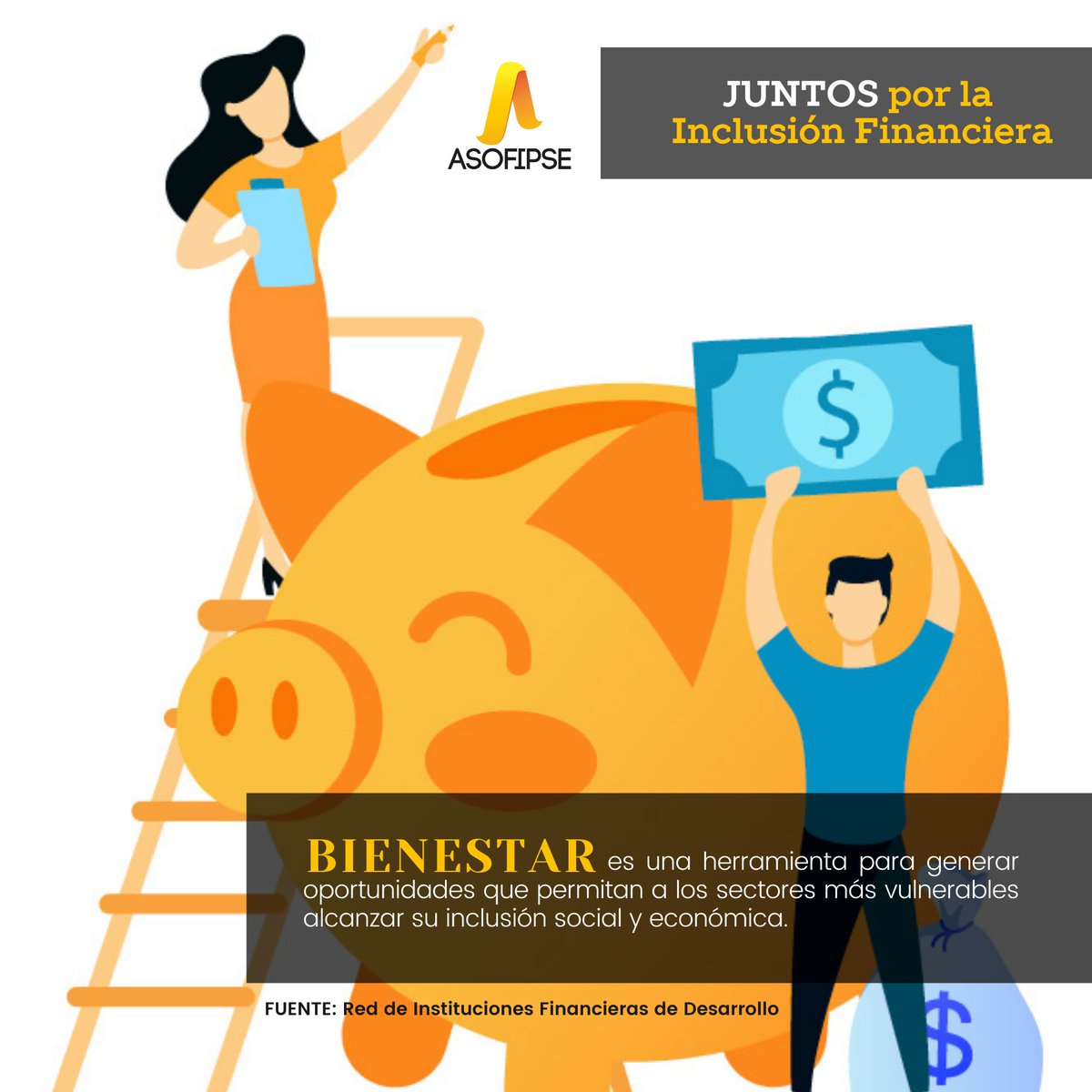 BIENESTAR es el último pilar que construye la 𝐏𝐨𝐥𝐢́𝐭𝐢𝐜𝐚 𝐝𝐞 𝐈𝐧𝐜𝐥𝐮𝐬𝐢𝐨́𝐧 𝐅𝐢𝐧𝐚𝐧𝐜𝐢𝐞𝐫𝐚 en el Ecuador, la misma busca que las personas puedan satisfacer plenamente sus obligaciones, y a la vez sentirse seguros de su futuro financiero. #SomosASOFIPSE