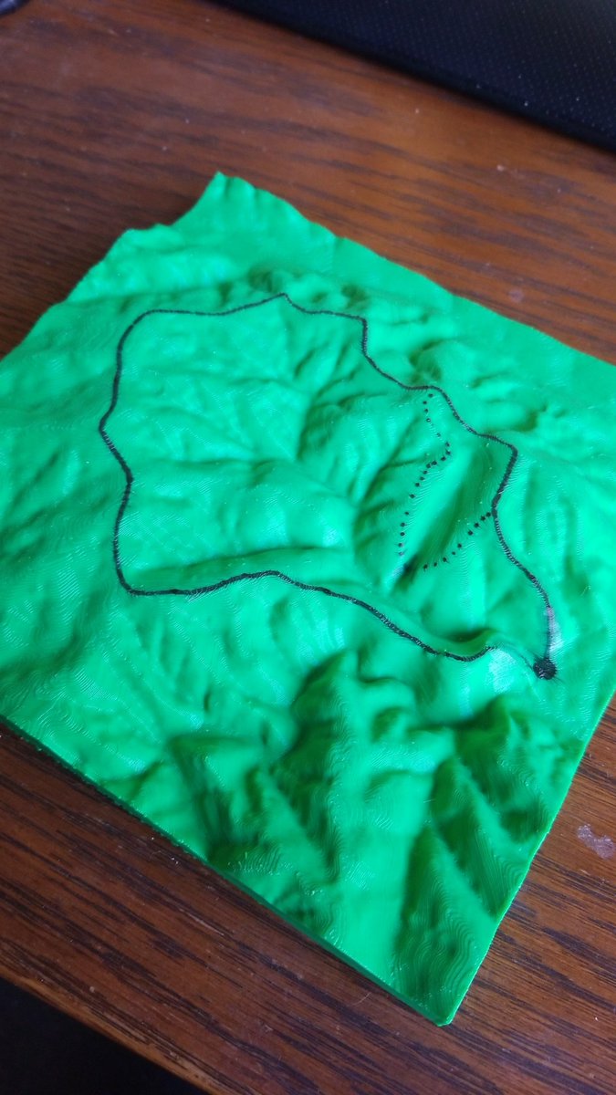 CiaranJHarman's tweet photo. Taught basics of topography and watershed delineation today assisted by this 3D print of Baisman Run &amp; Pond Branch. Highly recommend! https://t.co/bu1Vurhfqe