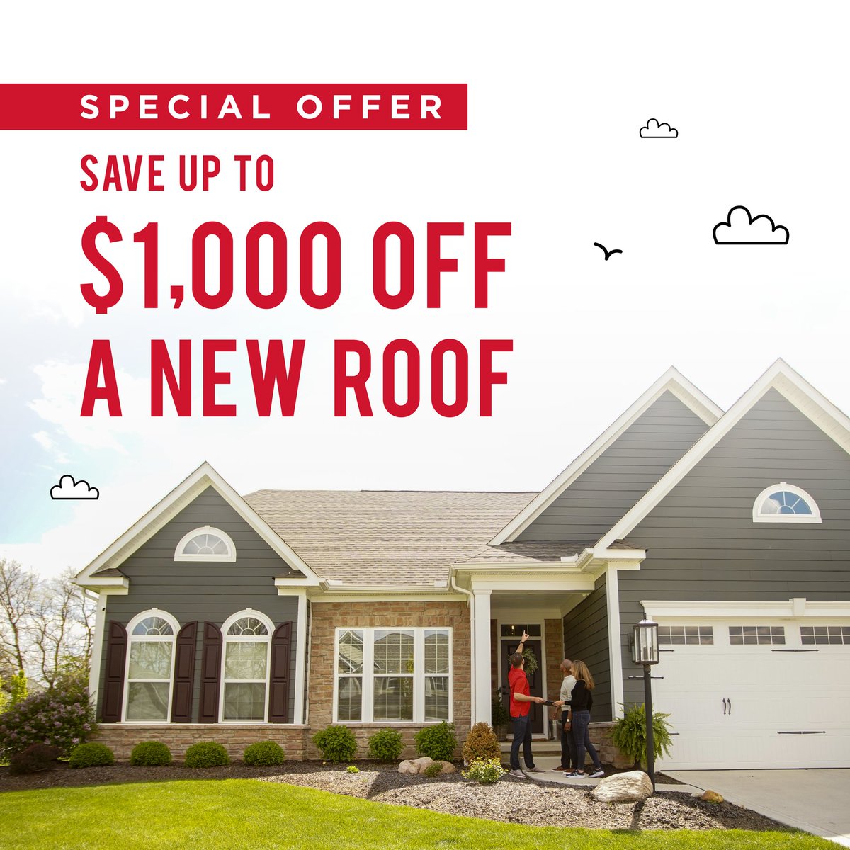 Book your roofing estimate now and save up to $1,000 on a new roof!🏠

Don't wait, take advantage of this amazing offer today!💰
bit.ly/3rfRVIj