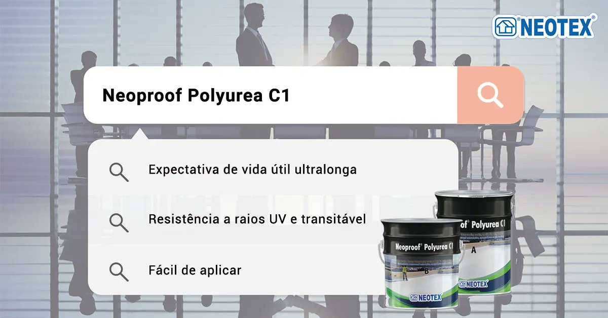 Neotex_pt's tweet photo. ‼ 𝗣𝗿𝗼𝗰𝘂𝗿𝗮 𝘂𝗺 𝗽𝗿𝗼𝗱𝘂𝘁𝗼 𝗶𝗺𝗽𝗲𝗿𝗺𝗲𝗮𝗯𝗶𝗹𝗶𝘇𝗮𝗻𝘁𝗲 𝗲𝗳𝗶𝗰𝗮𝘇? Para coberturas expostas?  Não procure mais! A Neotex tem a solução que precisa.

𝗡𝗲𝗼𝗽𝗿𝗼𝗼𝗳 𝗣𝗼𝗹𝘆𝘂𝗿𝗲𝗮 𝗖𝟭 é uma membrana de impermeabilização de 𝗽𝗼𝗹𝗶𝘂𝗿𝗲𝗶𝗮 𝗮 𝗳𝗿𝗶𝗼. https://t.co/j3ggDMRoYD