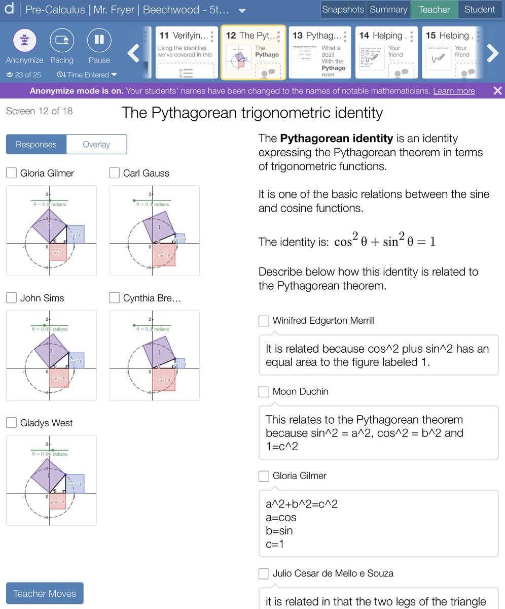 cjfryer's tweet image. I know this sentiment has been shared many times, but I must continue to shower @Desmos and @MrDeltaMath with love! Throughout a challenging two years teaching during a pandemic, these platforms have been a Godsend. Thankful for the ability to create worthwhile lessons from home.