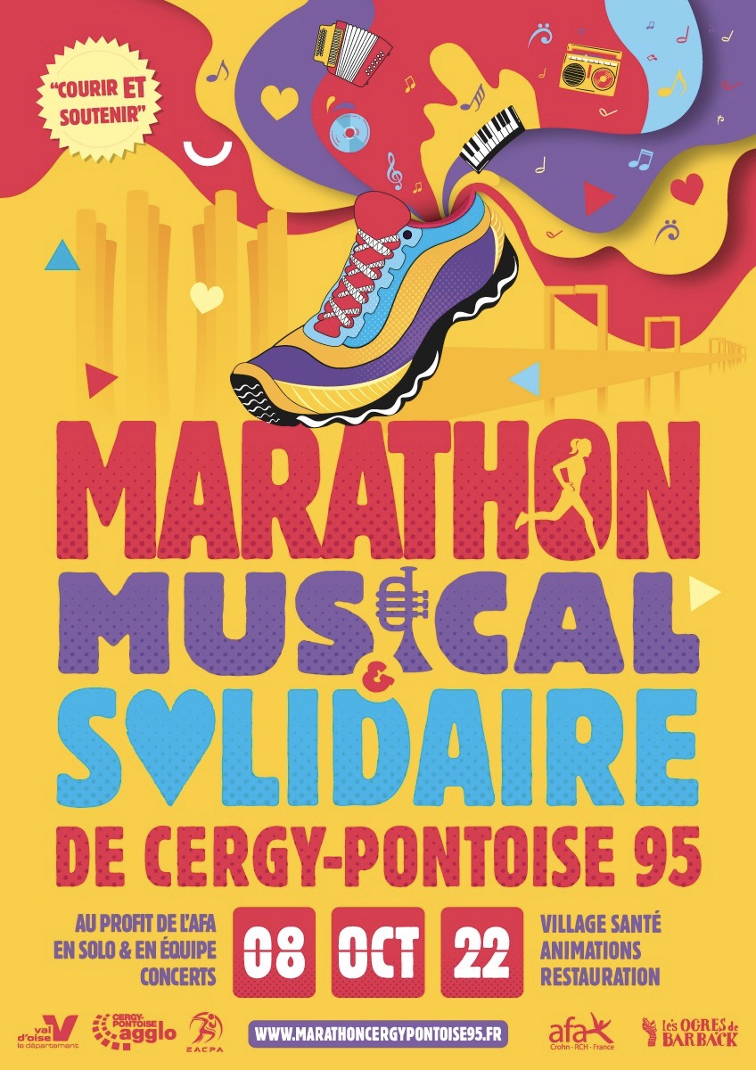 afaCrohnRCH's tweet image. Le 8 octobre vous êtes attendus sur la ligne de départ du nouveau #marathon musical et solidaire Stop Crohn'O à Cergy Pontoise ! Vous pouvez courir en équipe ou tout seul ! Pour chaque dossard : 10€ seront reversés à la lutte contre les #MICI !
👉 ow.ly/foRE50HFCRS