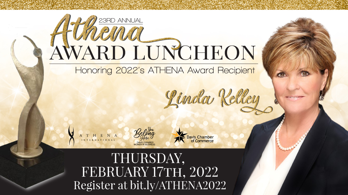DavisChamberUT's tweet image. We're thrilled to be honoring and recognizing Linda Kelley at our 23rd Annual #ATHENAAward Luncheon on Thur., 2/17! Please join us by registering on our website today: bit.ly/ATHENA2022

#ATHENAleaders #UtahBusiness #MilitaryAffairs #UtahBusinessWomen #UtahWomeninBusiness