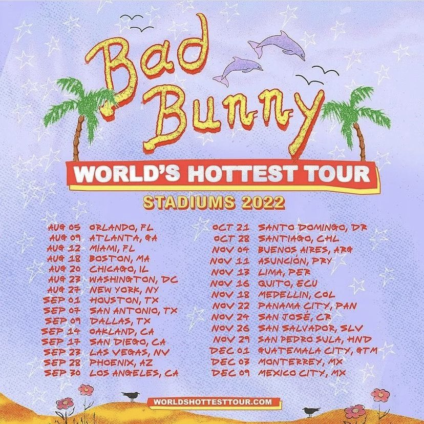Exa1019's tweet photo. #TatisEnExa con @zavala_tatis ya está live y nos platica de los conciertos que tenemos este 22’, incluido el último que se anunció y con el que cerramos año “Bad Bunny world’s hottest tour” el cual esta por tener preventa!
#BadBunny #HarryStylesLoveOnTour #JustinBieber #DuaLipa https://t.co/lelY0H4x0v
