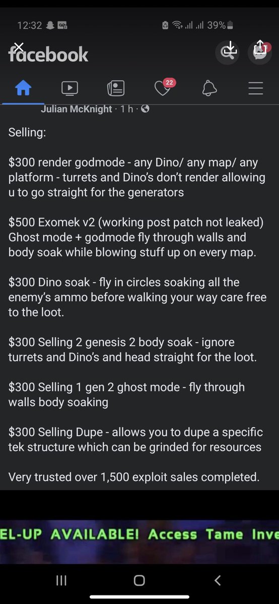 ErikH91's tweet photo. @BAMsPG @survivetheark @Battlefield When u think ark is fix and u see this https://t.co/WaKTBHXEM8